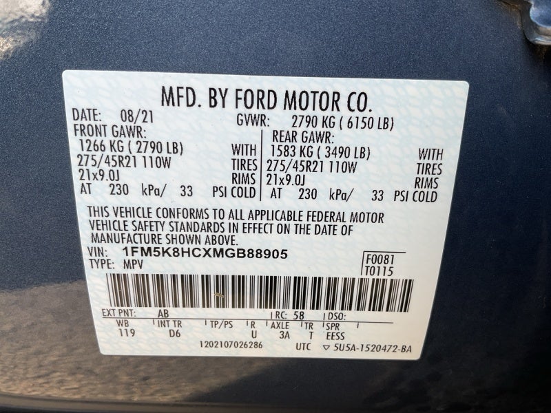 2021 Ford Explorer Platinum