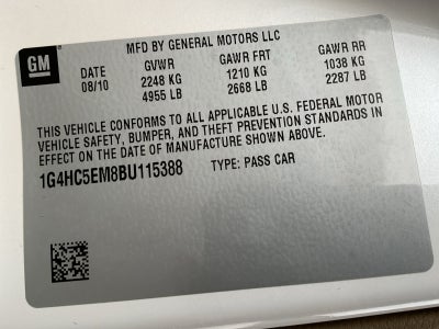 2011 Buick Lucerne CXL