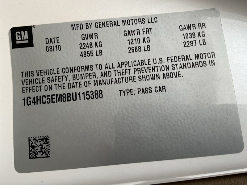 2011 Buick Lucerne CXL