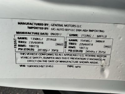 2018 GMC Acadia SLE