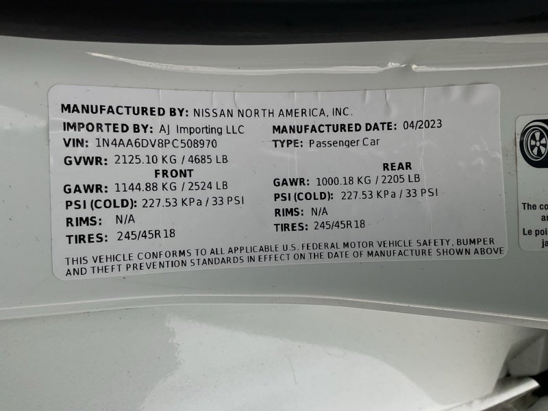 2023 Nissan Maxima SL