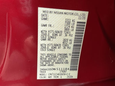 2021 Nissan Titan SL