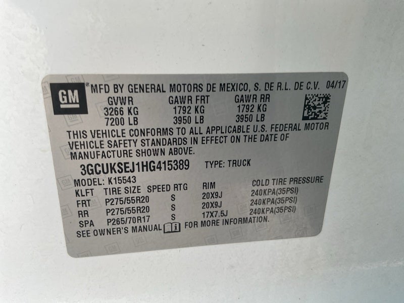 2017 Chevrolet Silverado 1500 LTZ