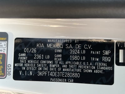 2026 Kia K4 LX