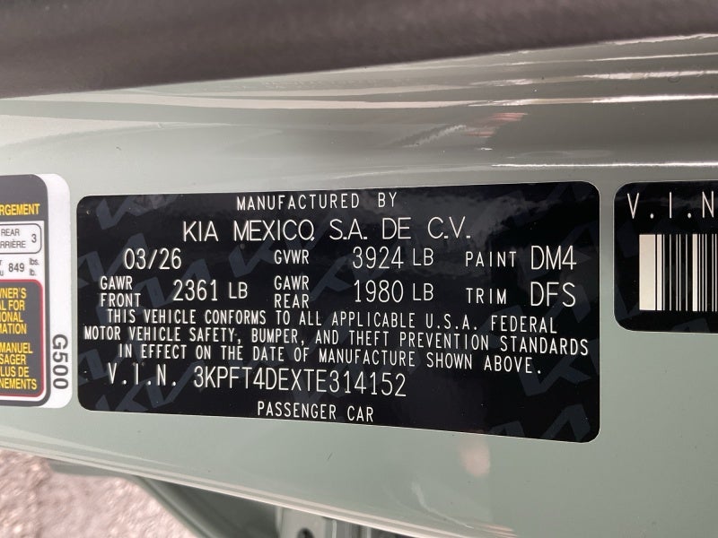 2026 Kia K4 LXS