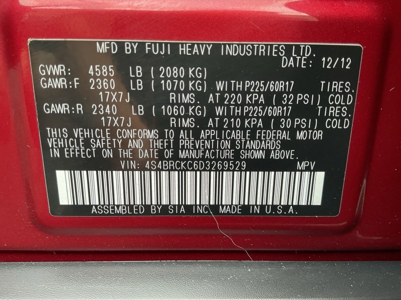2013 Subaru Outback 2.5i Limited