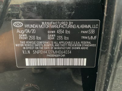 2021 Hyundai Sonata Limited