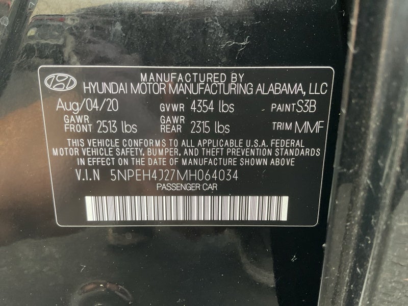 2021 Hyundai Sonata Limited