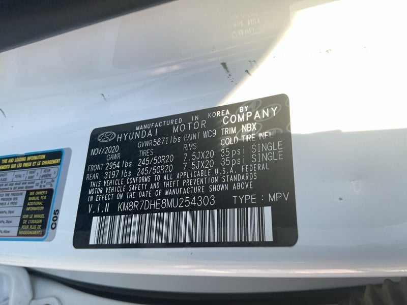 2021 Hyundai Palisade Calligraphy