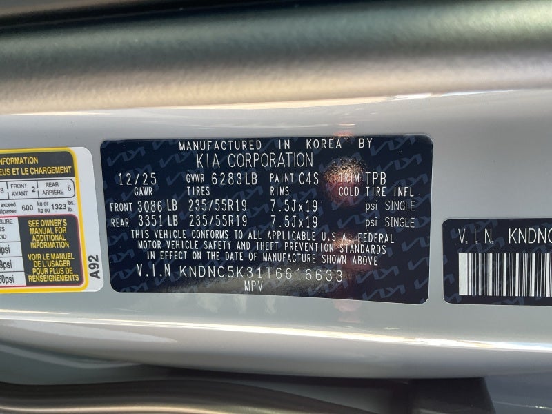 2026 Kia Carnival EX
