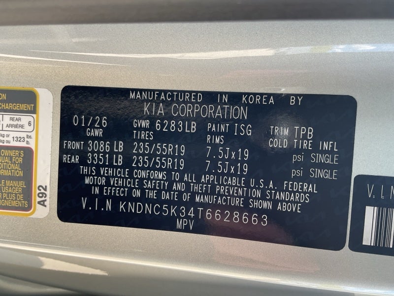 2026 Kia Carnival EX
