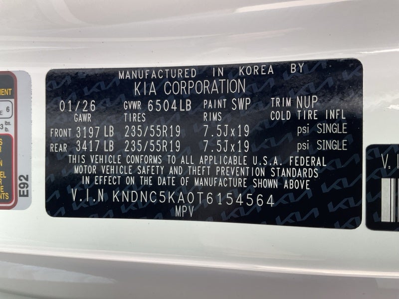 2026 Kia Carnival Hybrid EX