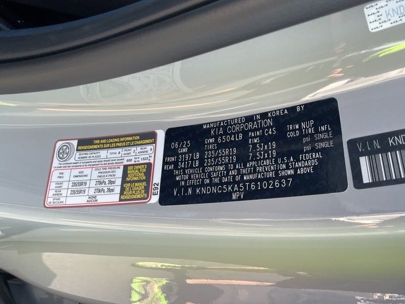 2026 Kia Carnival Hybrid EX