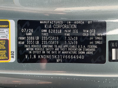 2027 Kia Carnival SX Prestige