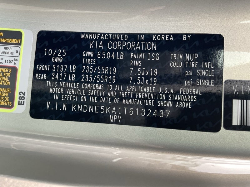 2026 Kia Carnival Hybrid SX