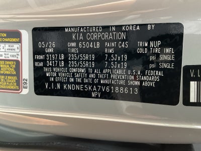 2027 Kia Carnival Hybrid SX Prestige
