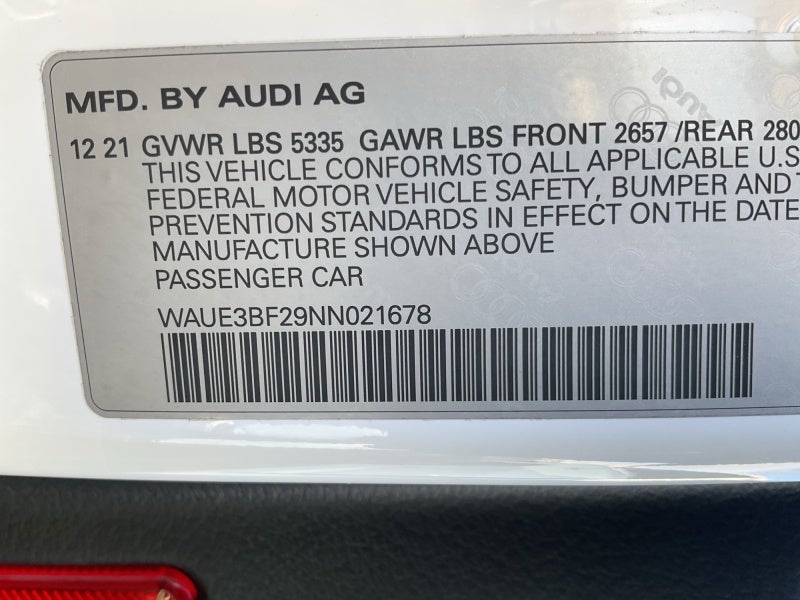 2022 Audi A6 Sedan Premium Plus